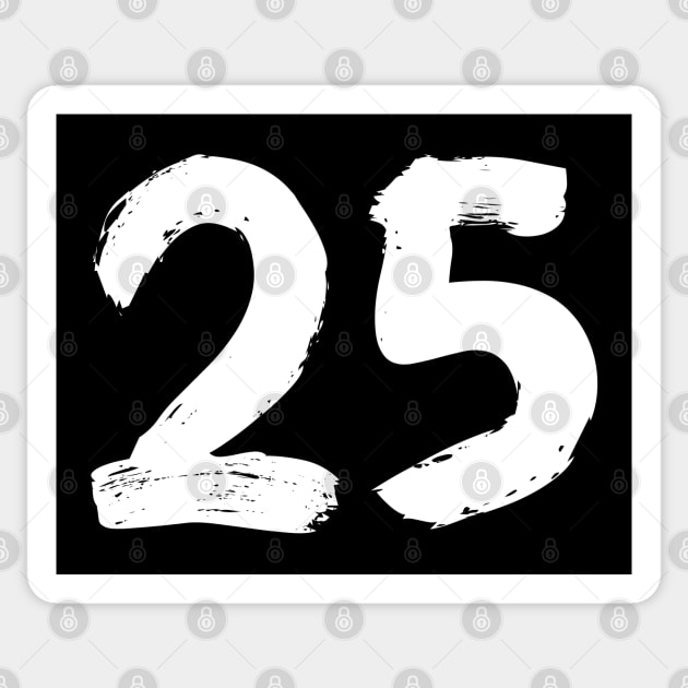 Number 25 Sticker by Erena Samohai